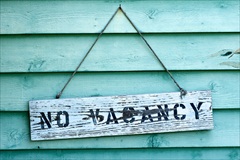 No Vacancy Signage