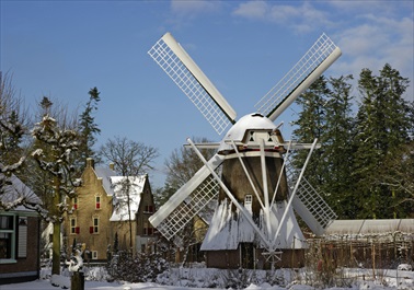 Windmill and Snow